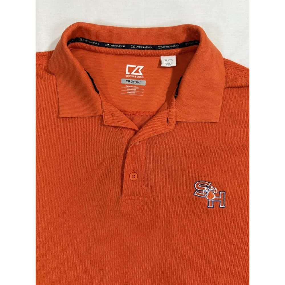 Cutter And Buck Sam Houston State Bearkats Polo Shirt Orange Men's Size XL